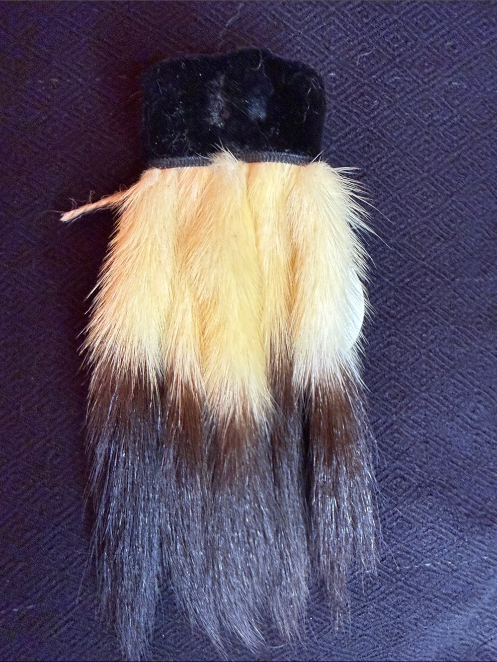 Vintage mink lapel pin